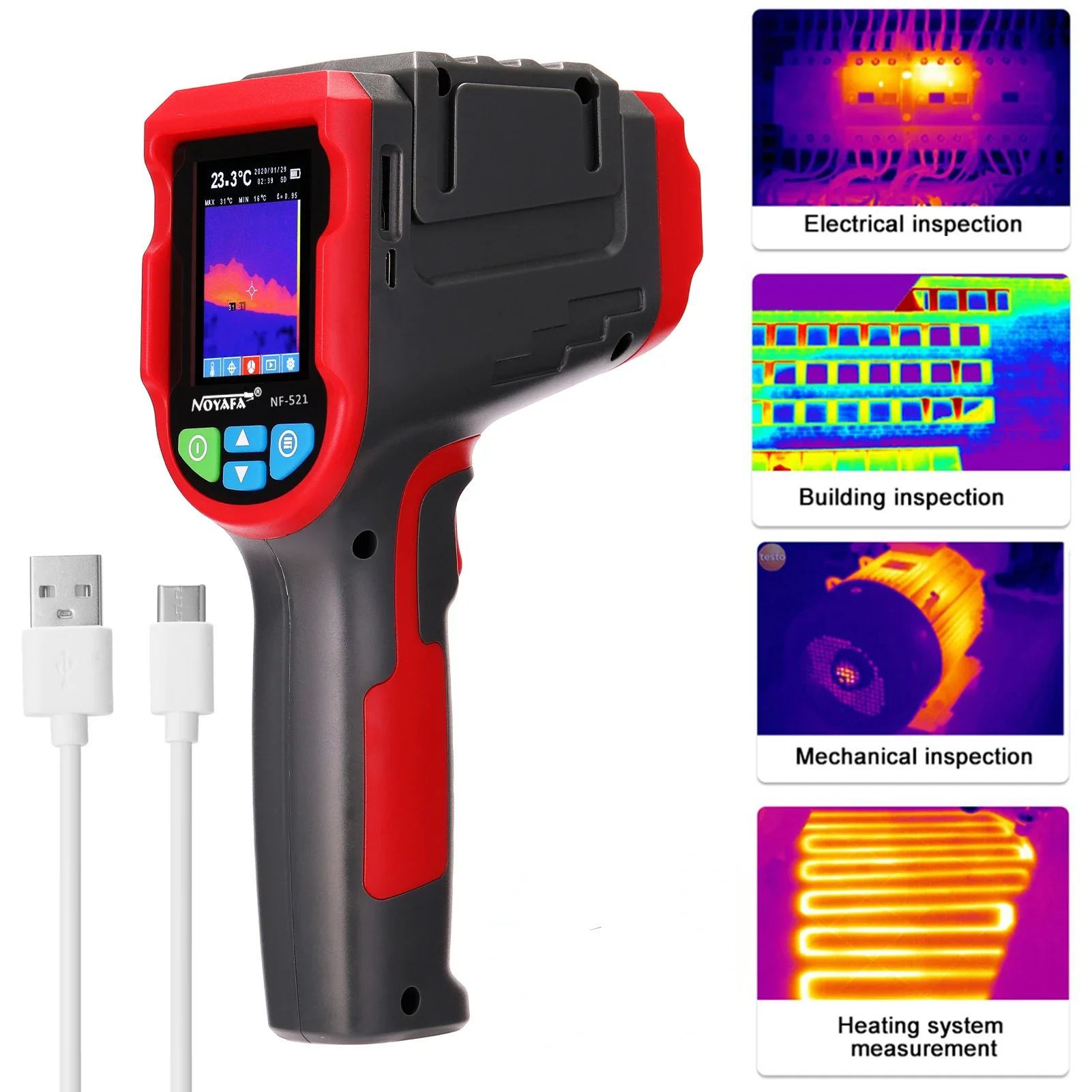 NF-521 Handheld Infrared Therm - Nf 521 Thermal Imaging Camera review and price