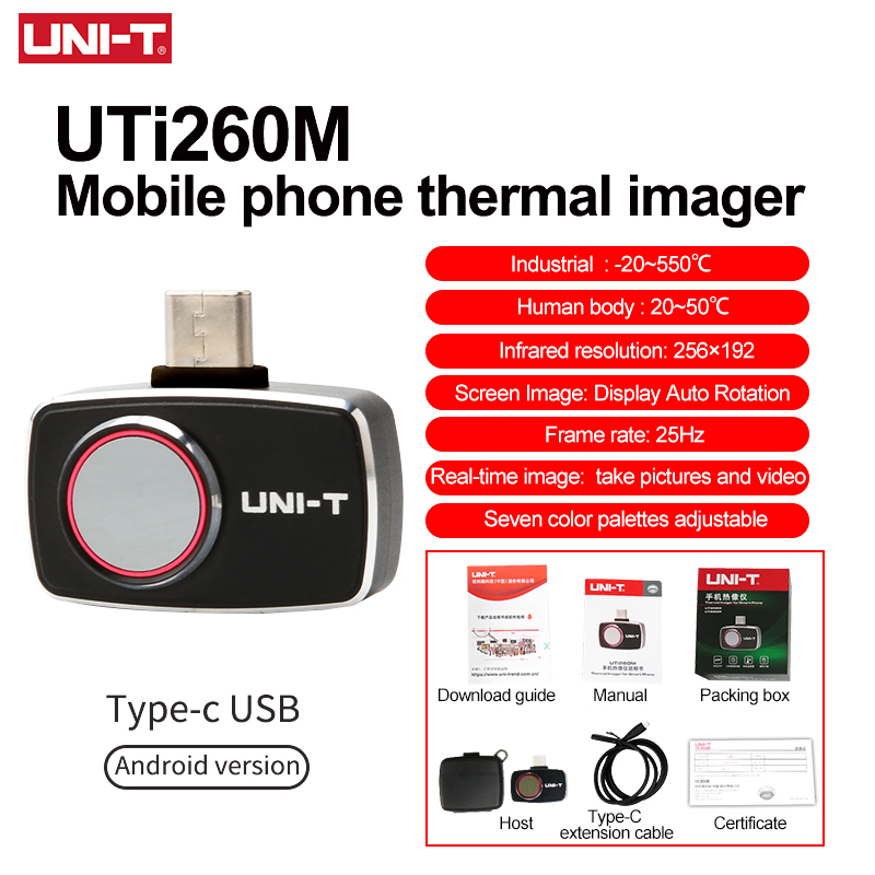 UNI-T Thermal Imager For Mobil - Thermal Imaging Camera 256X192 review and price